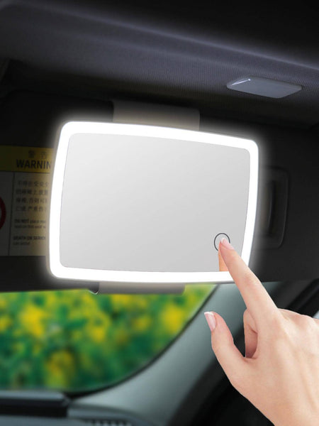 مرآة مكياج بإضاءة للسيارة